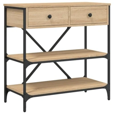 Abbildung von vidaXL Beistelltisch Konsolentisch Sonoma Eiche 75x34,5x75 cm Holzwerkstoff (1 St)