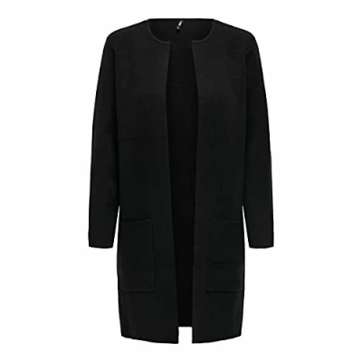Abbildung von ONLY Onlriver LONG Cardigan Strickjacke, Damen, Größe: Small, Black