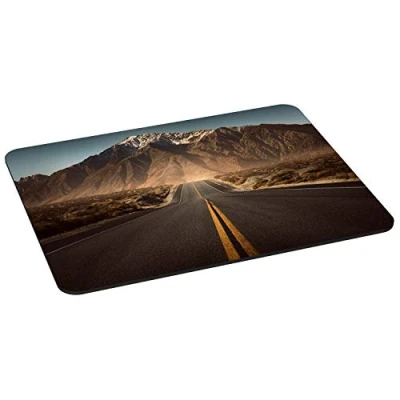 Abbildung von Pedea Gaming und Office Mauspad 350 x 260 mm mit Vernähten Rändern rutschfester Unterseite, Highway
