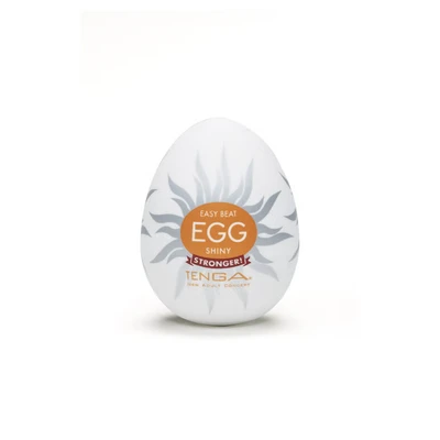 Abbildung von Masturbator „Egg Shiny“ mit intensiver Spiralwellen Stimulationsstruktur