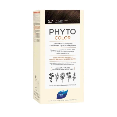 Abbildung von Phyto Haarfarbe Phytocolor Permanent Color 5.7 Châtain Clair Marron