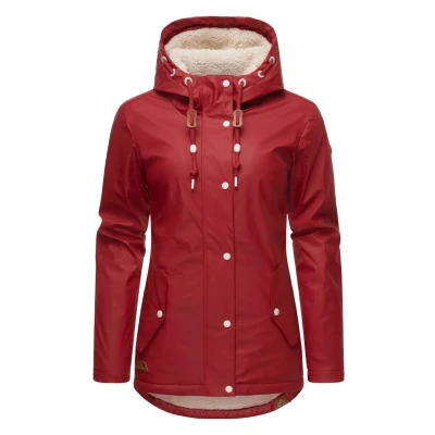 Abbildung von Ragwear Marge Regenjacke / wasserabweisende Jacke, Damen, Größe: XL, Red