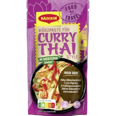 Abbildung von Maggi Food Travel Würzpaste für Curry Thai Style