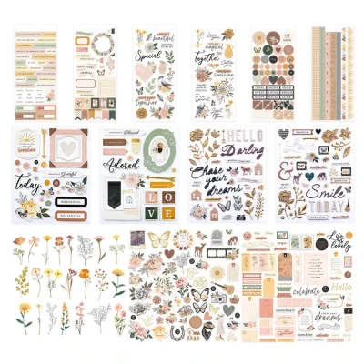 Abbildung von Spellbinders Rosie&#039;s Studio Golden Afternoon Embellishment Bundle (RBD 009)