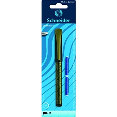 Abbildung von Füllfederhalter SCHNEIDER Voice Blau Tinte Gummigriff 1 Stk.