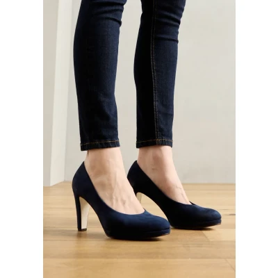 Abbildung von Gabor High Heel Pumps, Damen, Größe: 41, Dunkelblau Schuhe