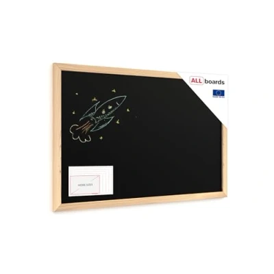 Abbildung von ALLboards Wandtafel Schwarze Kreidetafel, ECO Holzrahmen