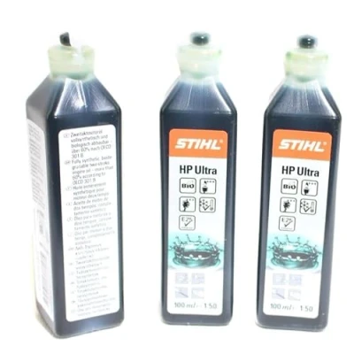 Abbildung von Stihl HP Ultra 100 ml One Shot 2 Takt Öl Teil Nr. 0781 319 8060 3 Stück