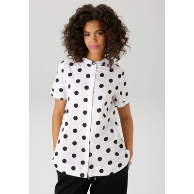 Abbildung von Aniston CASUAL Longbluse, mit coolen Punkten bedruckt NEUE KOLLEKTION