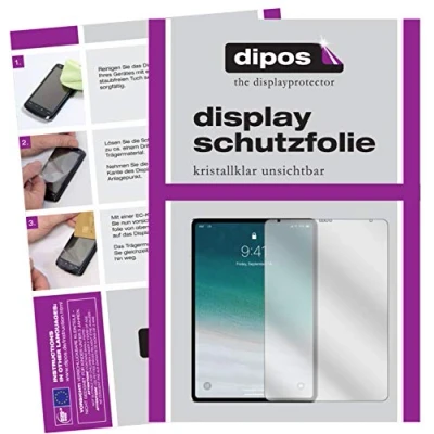 Abbildung von dipos I 2X Schutzfolie klar kompatibel mit Apple iPad Pro 11 Zoll (2018) Folie Displayschutzfolie