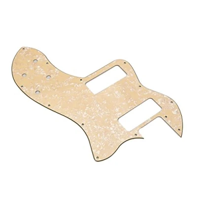 Abbildung von Alnicov Telecaster Thinline Schlagbrett P90 Modern Player Deluxe Tele Milk Yellow Pearl