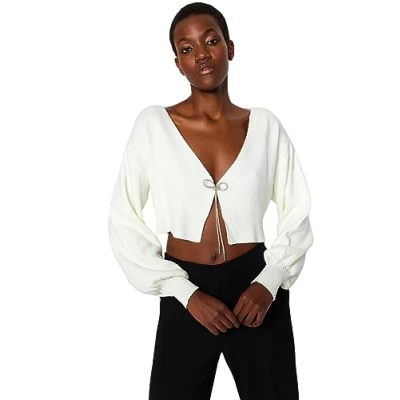 Abbildung von Trendyol Damen Gerade Lange Ärmel Regulär Strickjacke