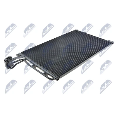 Abbildung von NTY CCS VV 008 Klimakondensator ohne Trockner Aluminium 658mm VOLVO: V50, C30, C70 2 Cabriolet