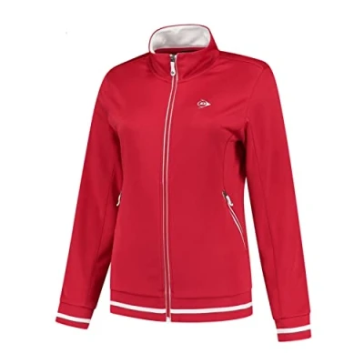 Abbildung von Dunlop Kinder Sport Tennis Jacke Club Line, Knitted Jacket, Mädchen, Rot
