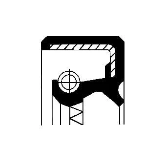 Abbildung von CORTECO 19037037B Wellendichtring, Differential