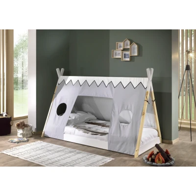 Abbildung von Vipack Kinderbett &quot;Tipi&quot;, (Made in Europe), mit Rolllattenrost und Zeltdach