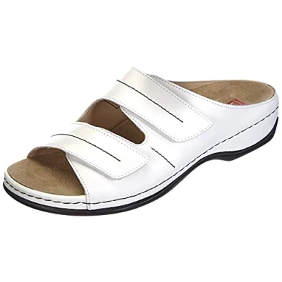 Abbildung von Berkemann Pantolette flach, Damen, Größe: 39.5, Weiß Schuhe