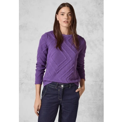 Abbildung von Cecil Langarmshirt, Damen, Größe: Large, Lila