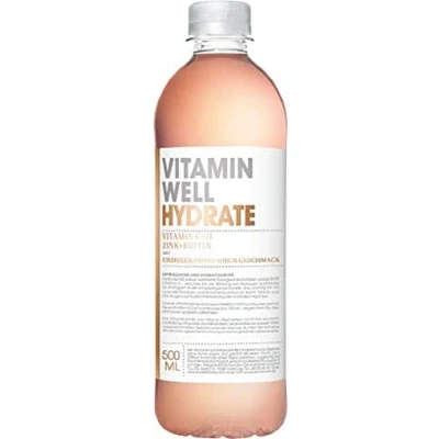 Abbildung von Vitamin Well Hydrate Erdbeer Rhabarber Geschmack EINWEG (1 x 0,5 l)