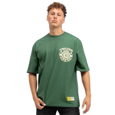 Abbildung von Benlee Waldorf Tshirt print, Herren, Größe: Large, Bottle green yellow
