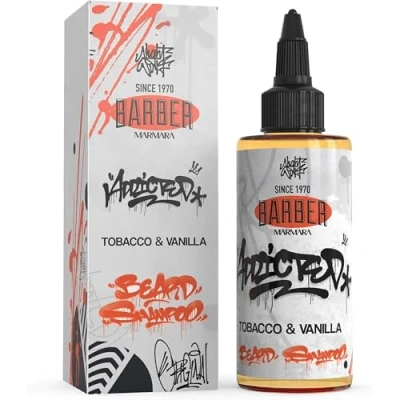 Abbildung von Barber Marmara Tobacco &amp; Vanilla Bartshampoo für Männer 100ml Bartseife Bart, Gesicht und Haar Herren Bartpflege gegen Schuppen Juckreiz Barbershop Bart Shampoo Beard