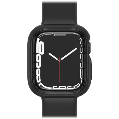 Abbildung von OtterBox Watch Bumper für Apple Series 8/7 41mm, stoßfeste, sturzsichere, schlanke Schutzhülle Watch, schützt den Display und die Kanten, Schwarz