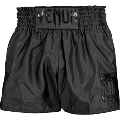 Abbildung von Venum, Classic Muay Thai Shorts, Herren, M, Schwarz/Schwarz