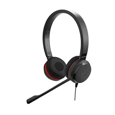 Abbildung von Jabra 14401 21 Evolve 30 UC Stereo Headset Unified Communications Headphones for VoIP Softphone with Passive Noise Cancellation 3.5mm Jack Black