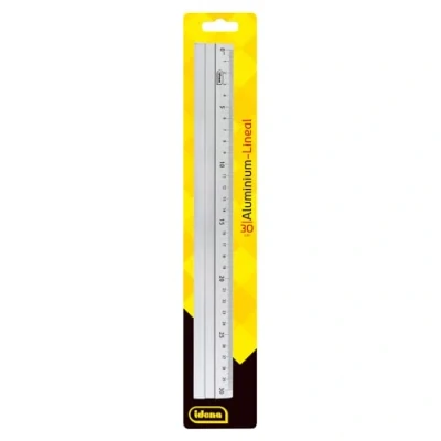 Abbildung von Idena Lineal 602122 Aluminium mit 30 cm Länge, Millimeter und Zenti