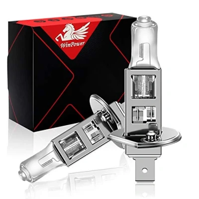 Abbildung von WinPower H1 55W 12V Autoscheinwerfer Halogenlampen 3000K Gelb Superhelle Nebelscheinwerferlampe, 2 Stück