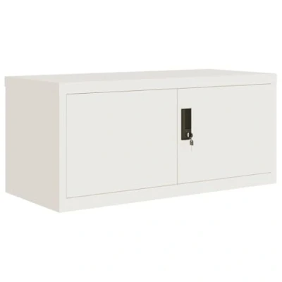 Abbildung von vidaXL Aktenschrank Weiß 90x40x40 cm Stahl (1 St)