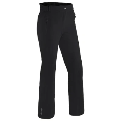 Abbildung von Maier Sports Vroni Slim, Enganliegende Damen Skihose, Wasserdichte Schneehose, Stretchmaterial und verstellbarer Bund, PFC frei, mTHERM Wattierung &amp; mTEX Wetterschutz, Schwarz, Gr. 20 (W31/L29)