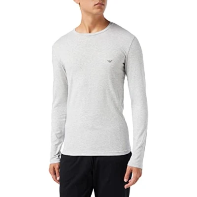 Abbildung von Emporio Armani Underwear Men&#039;s Basic Stretch Cotton T Shirt, Melange Grey, XL