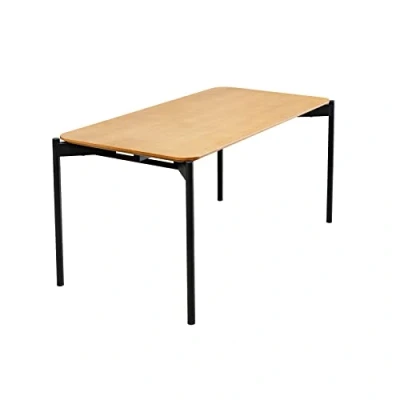 Abbildung von riess ambiente Couchtisch DESIGNO 90cm braun / schwarz (Einzelartikel, 1 St), Wohnzimmer · MDF Metall eckig Retro