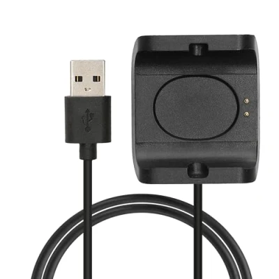Abbildung von kwmobile USB Kabel Charger kompatibel mit Huami Amazfit Bip S (A1805/A1916) Ladekabel Smart Watch Ersatzkabel Fitnesstracker Aufladekabel in Schwarz