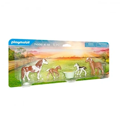 Abbildung von Playmobil Country 2 Ijslandse PONY&#039;S MET Veulens Minispielzeug multicoloured für Kinder, Größe: One Size, Multi coloured