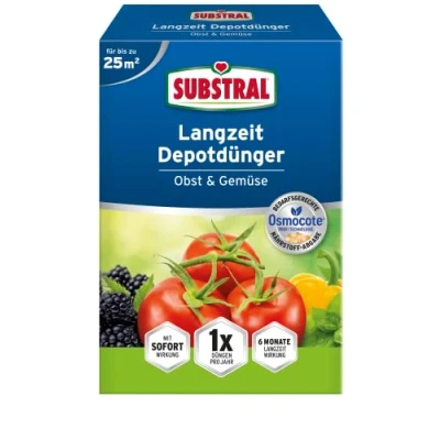Abbildung von Substral Langzeitdünger Langzeit Depotdünger Obst &amp; Gemüse 750 g