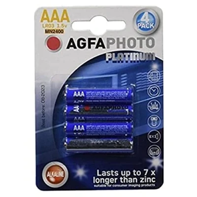 Abbildung von AgfaPhoto Micro AAA Batterien LR03, 4er Pack