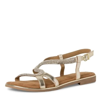 Abbildung von Marco Tozzi Riemensandalette gold, Damen, Größe: 39, Gold Schuhe