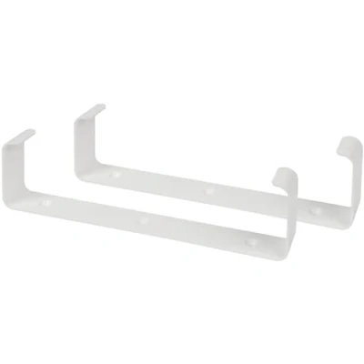 Abbildung von 2 Stück 220x55mm Flachkanalhalterungen für Wandmontage Klima, Lüftung, Heizung, Kühlung