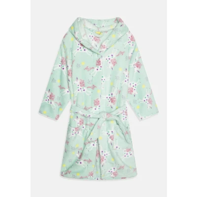Abbildung von Playshoes Unisex Kinder Fleece Bademantel Morgenmantel, Einhorn, 146/152