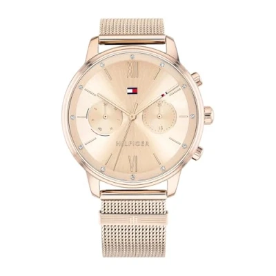 Abbildung von Tommy Hilfiger Multifunktionsuhr Casual, 1782303, Quarzuhr, Armbanduhr, Damenuhr, Datum, Glaskristalle