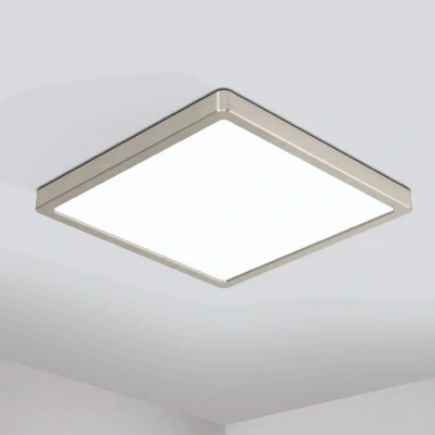 Abbildung von Eglo 98852 Aufbauleuchte FUEVA Z nickel matt L:28,5cm B:28,5cm H:2,8cm dimmbar IP44 2700 6500K mit Connect Funktion