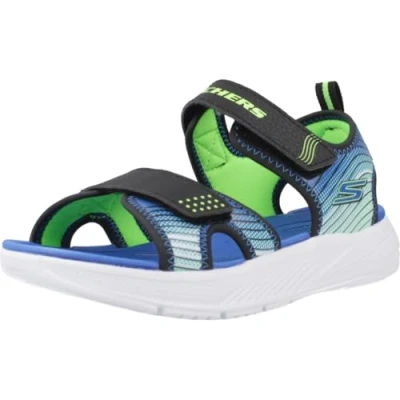 Abbildung von Skechers Microspec Splash Flache Sandale, Black, 28 EU