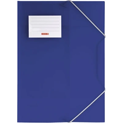 Abbildung von Brunnen 104160430 Sammelmappe FACT!pp (A4, transluzente PP Folie, mit Gummizug, Namensschild) blau