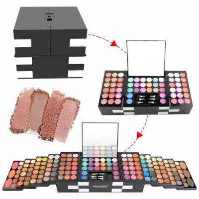 Abbildung von PhantomSky 148 Farben Schminkset, Cosmetics Schminkkoffer Mädchen Make Up Set für Teenager Kosmetik Frauen Mädchen, Tragbares Faltbares Perfekt Profi und Tägliche