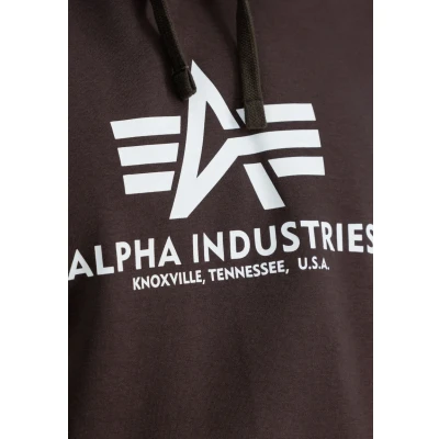 Abbildung von Alpha Industries FOIL Kapuzenpullover, Herren, Größe: Medium, Hunter brown