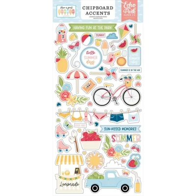 Abbildung von Have A Great Summer Spanplatten Akzente, 15,2 x 33 cm