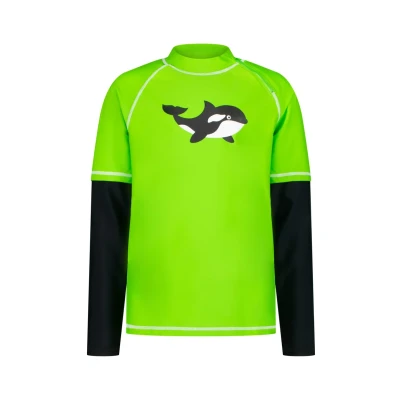 Abbildung von BECO the world of aquasports Sealife Surfshirt grünschwarz für Kinder, Größe: 152, Grün schwarz