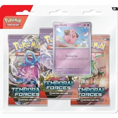 Abbildung von Pokémon Scarlet &amp; Violet Temporal Forces Sammelkarten Gemischte Auswahl 3er Pack